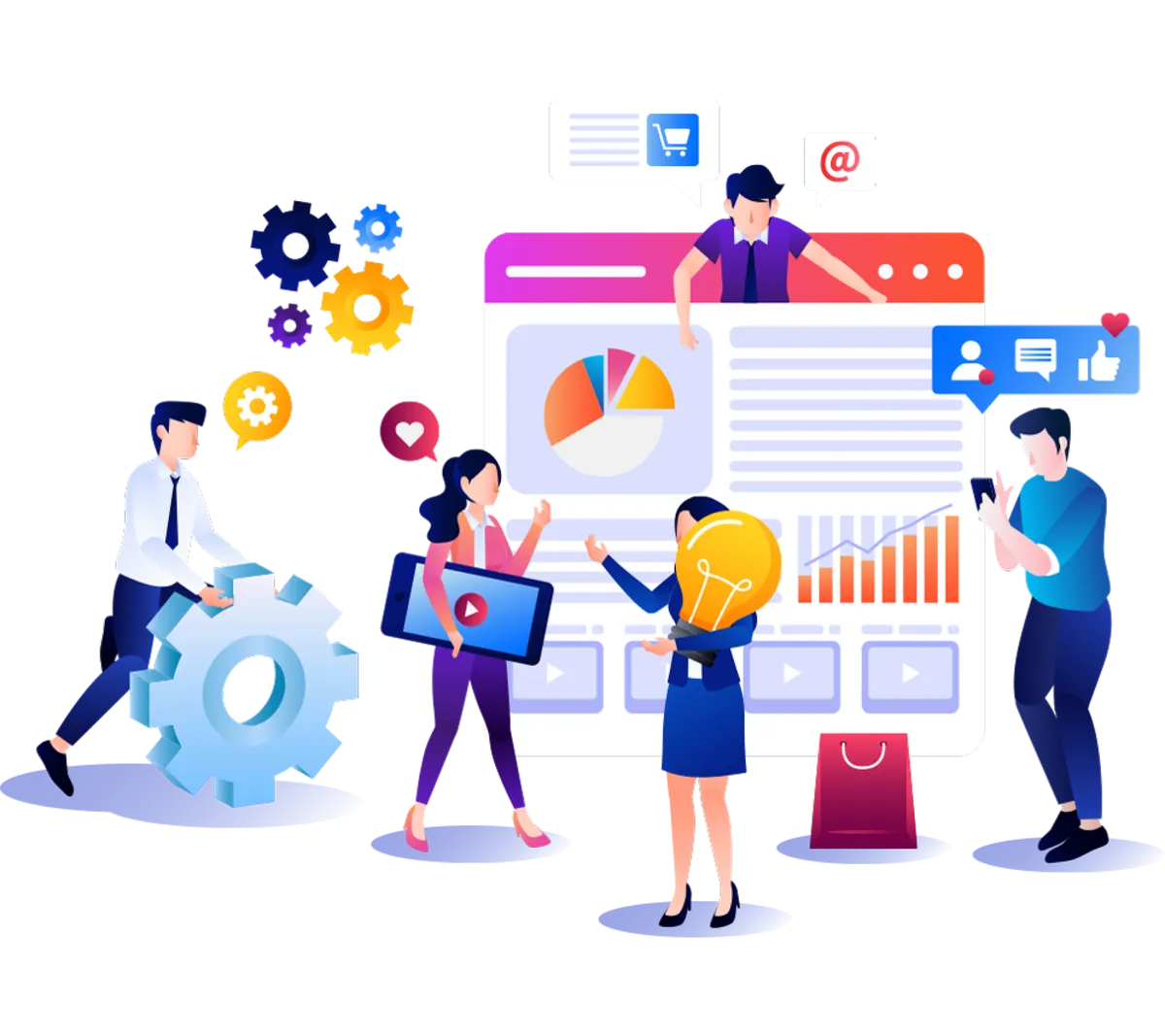 Services banner illustration